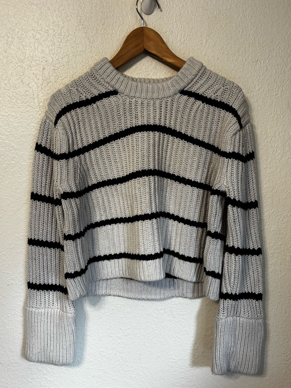 J. Crew Heritage Cotton Fisherman Crewneck Sweater Medium